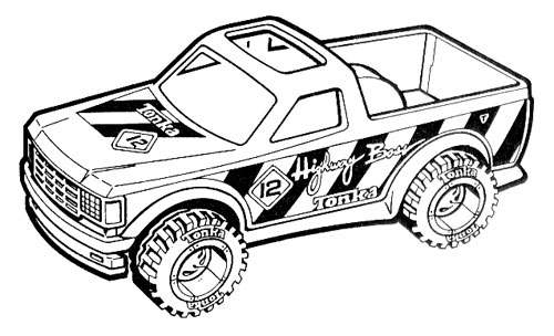 Tonka pickup truck illustration